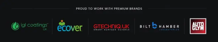 Proud to work with premium brands — IGL Coatings, Ecover, Gtechniq, Bilt Hamber and Autoglym