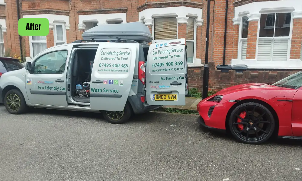 Mobile Car Valeting 11 After Red car wash before london